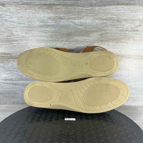 SAS Women’s Huarache Brown Leather Adjustable Sandals Size 10 S - Picture 9 of 9